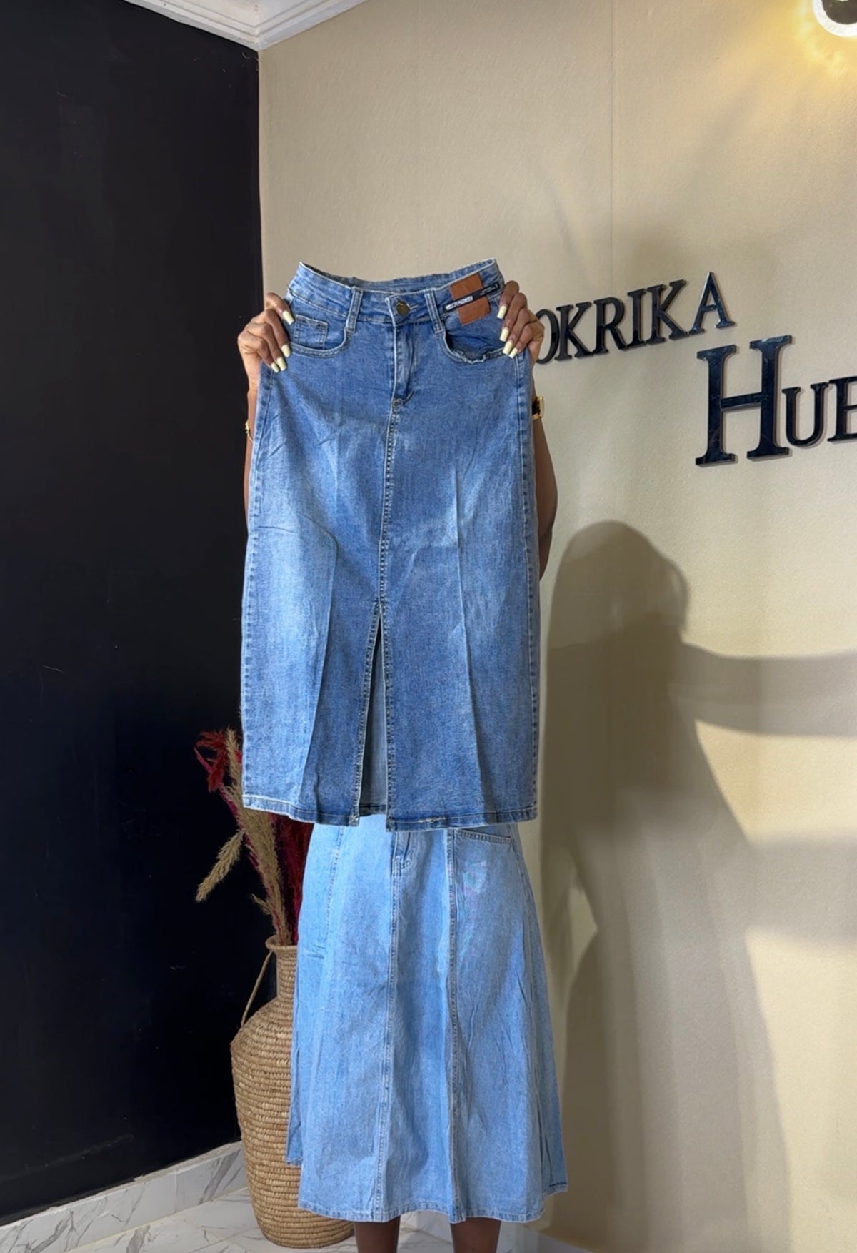 Demin skirt size 8