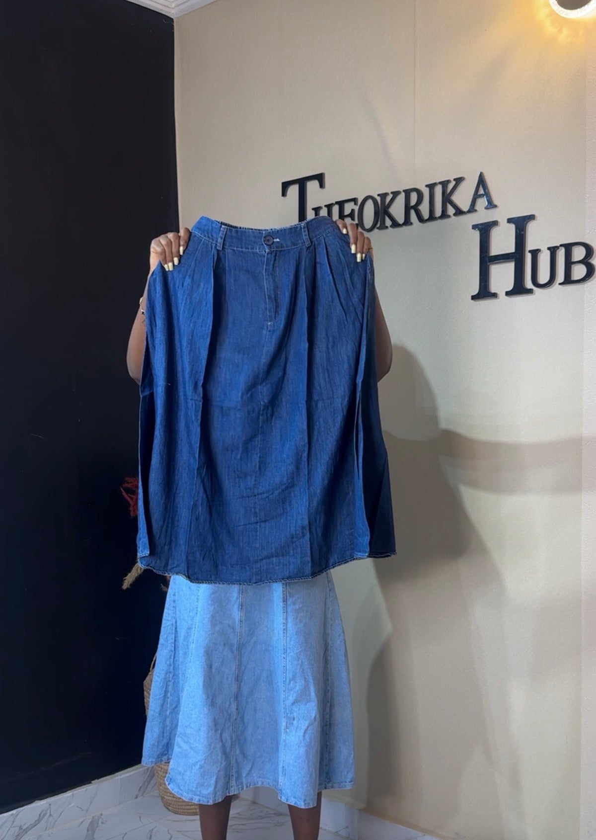 Denim skirt size 10/12