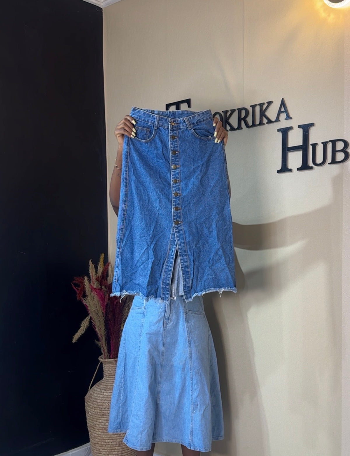 Denim skirt size 8