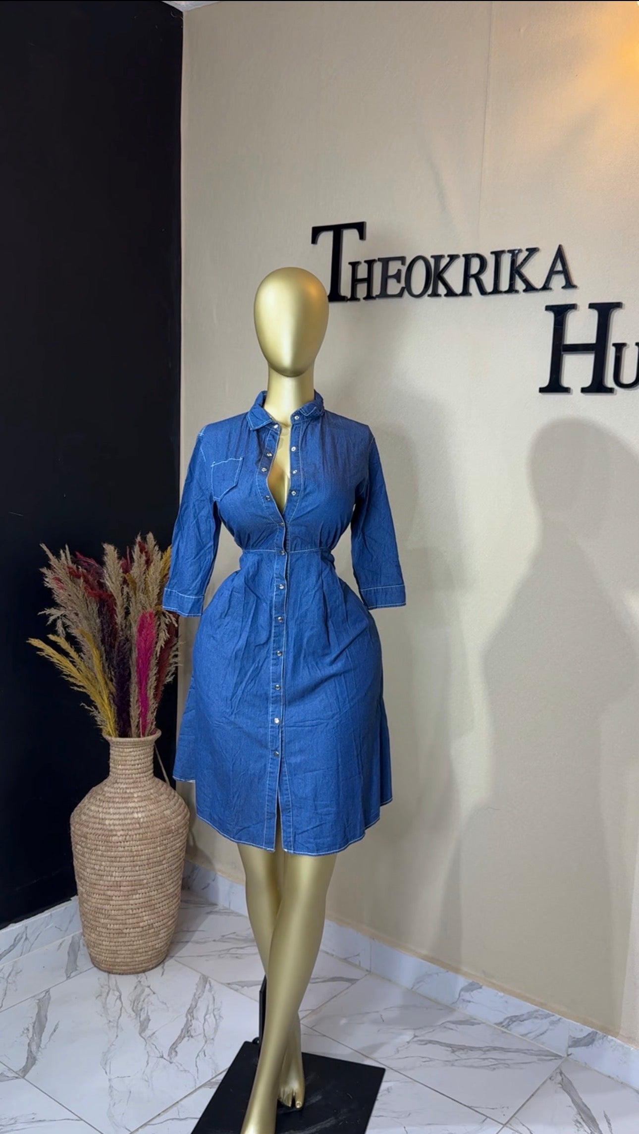 Denim dress size 12