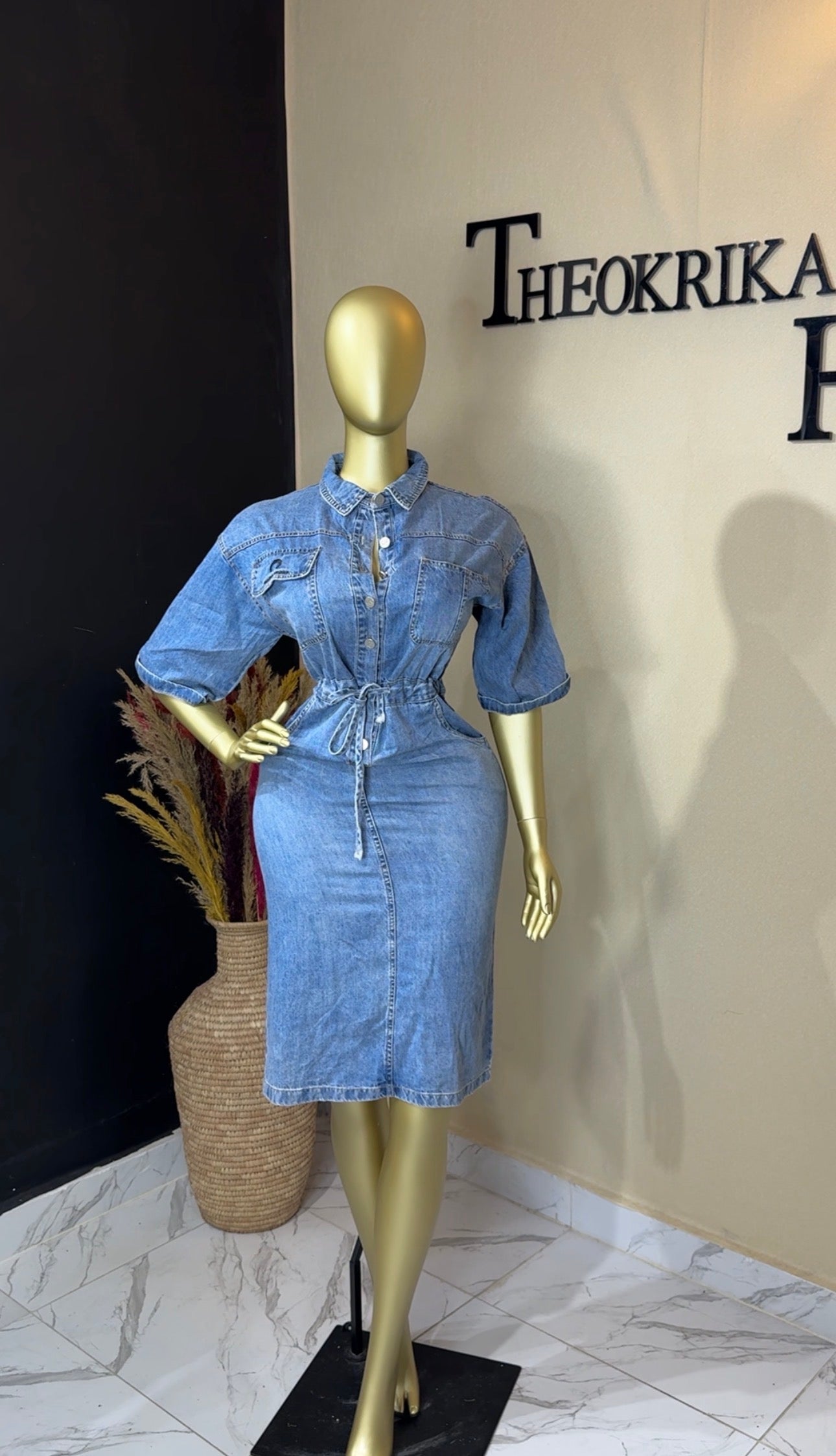 Denim dress size 10
