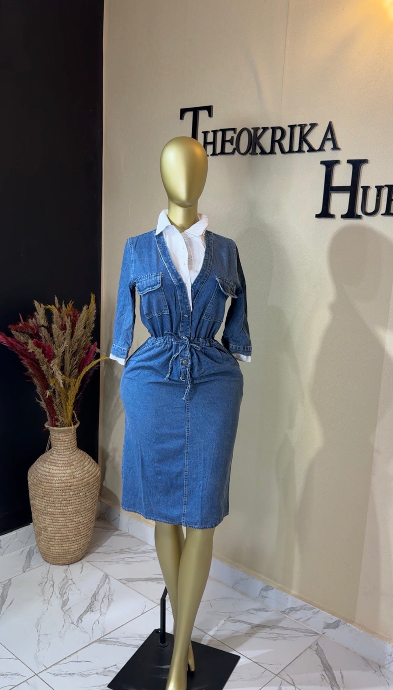 Denim dress size 10