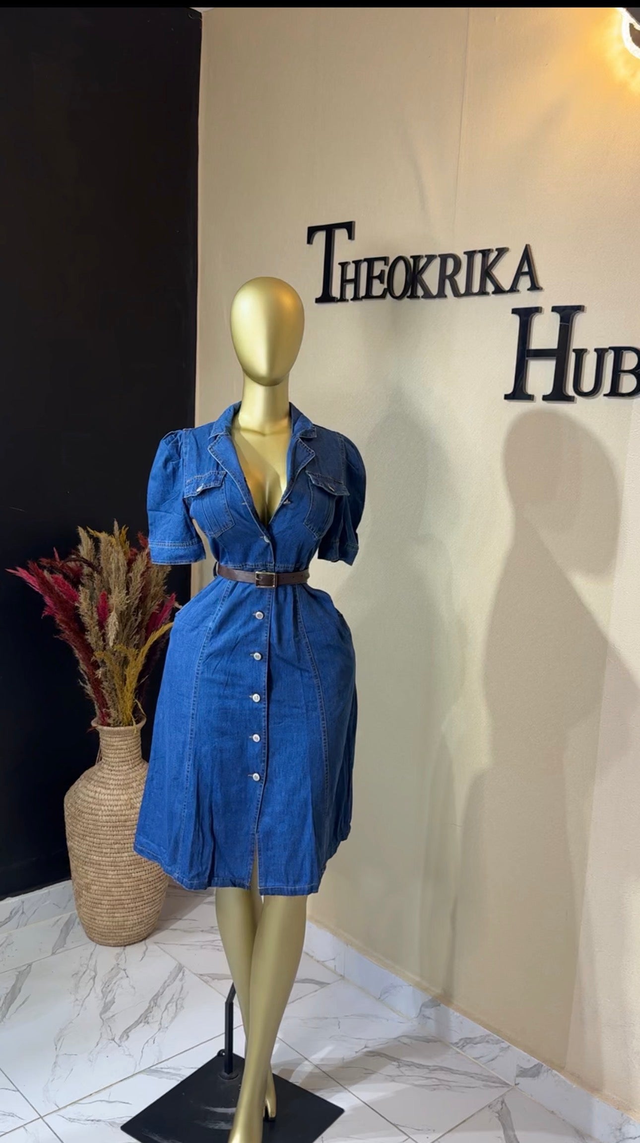 Denim dress size 10