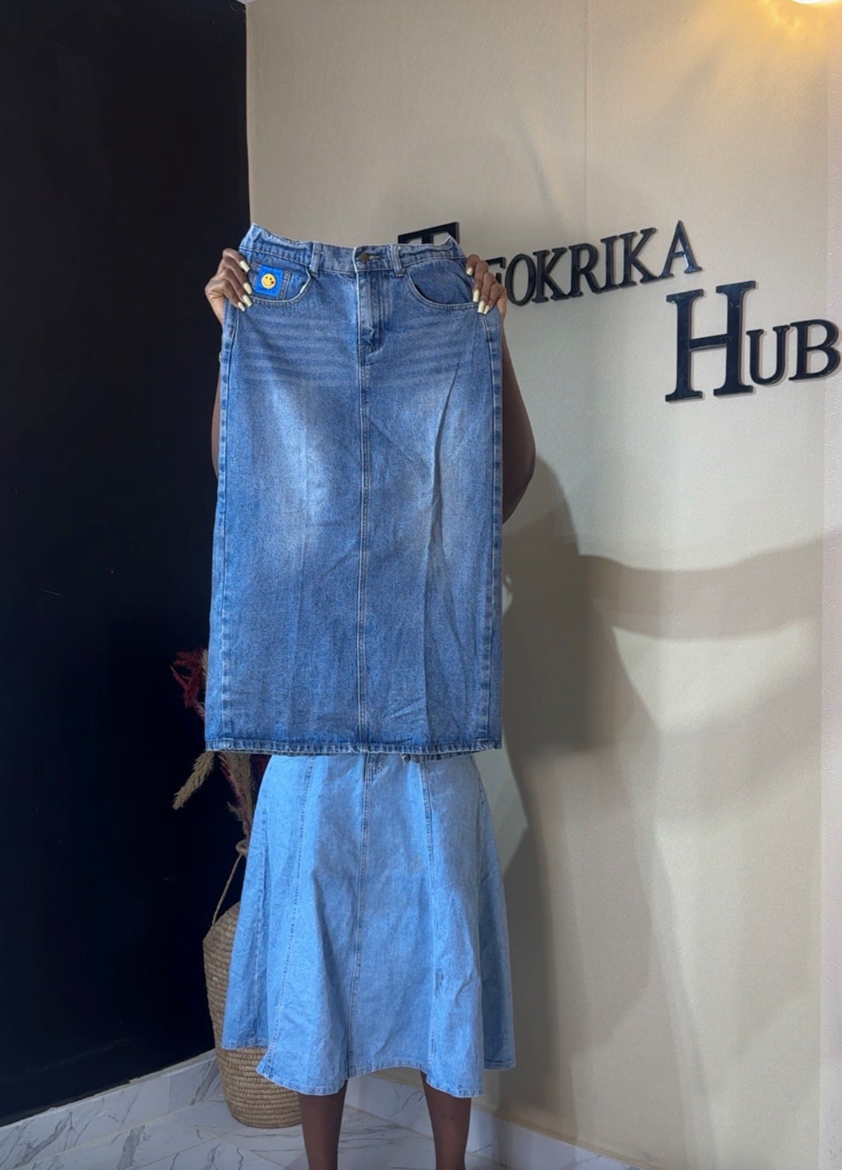 Denim skirt size 10