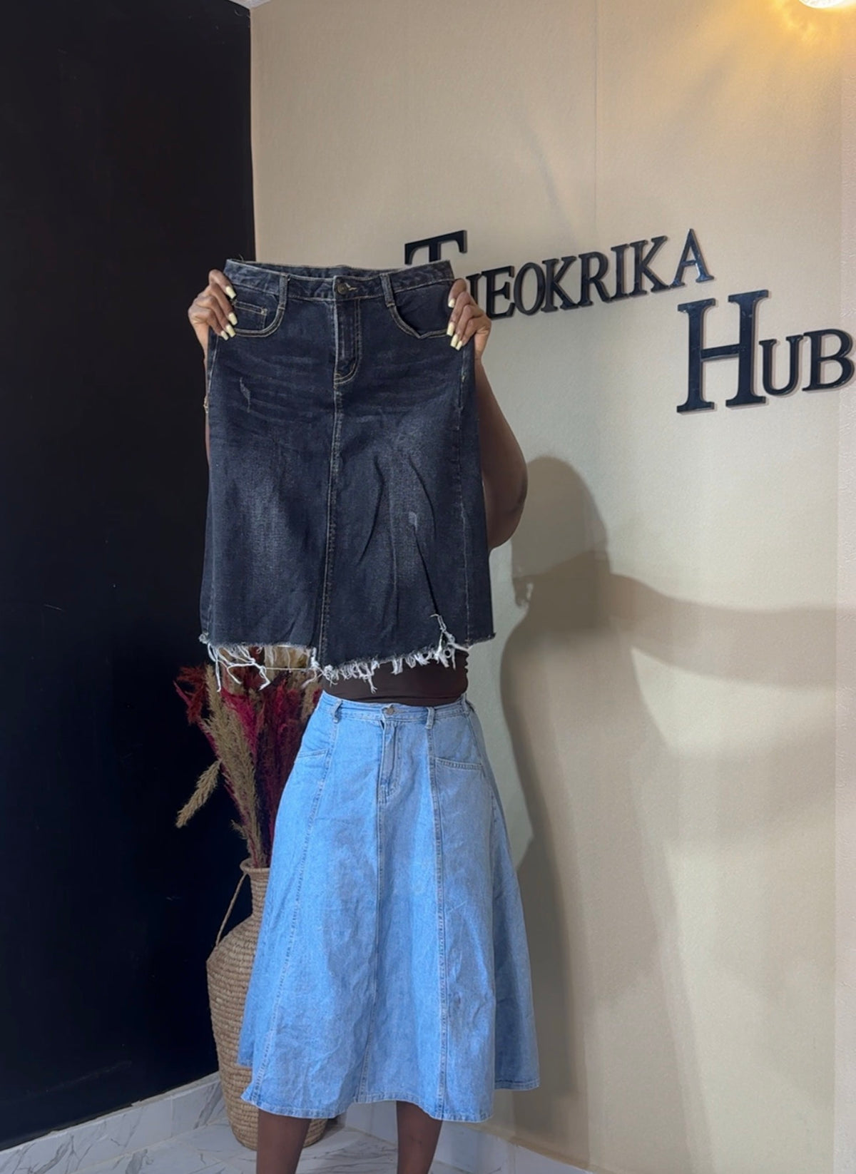 Denim skirt size 8/10
