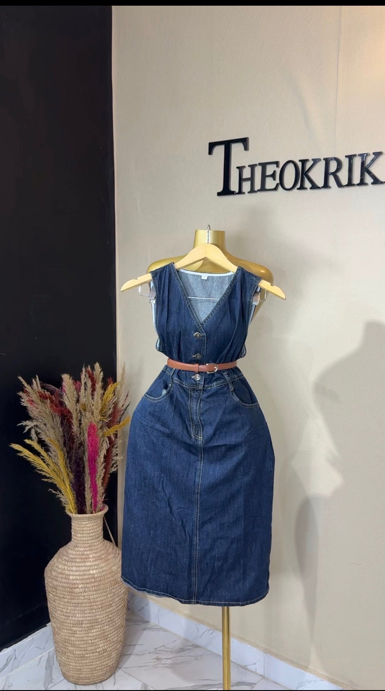 Denim dress