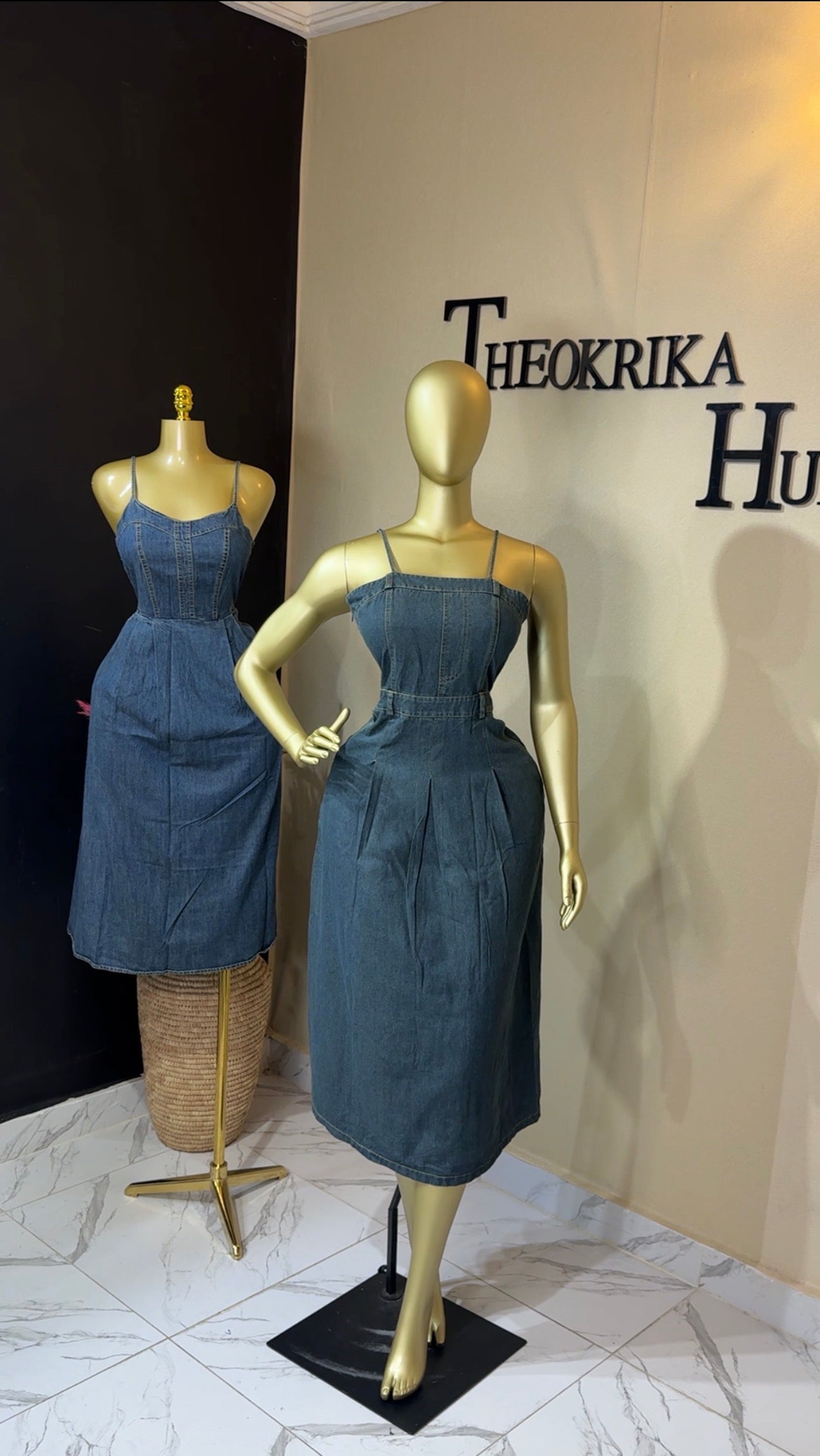 Denim dress