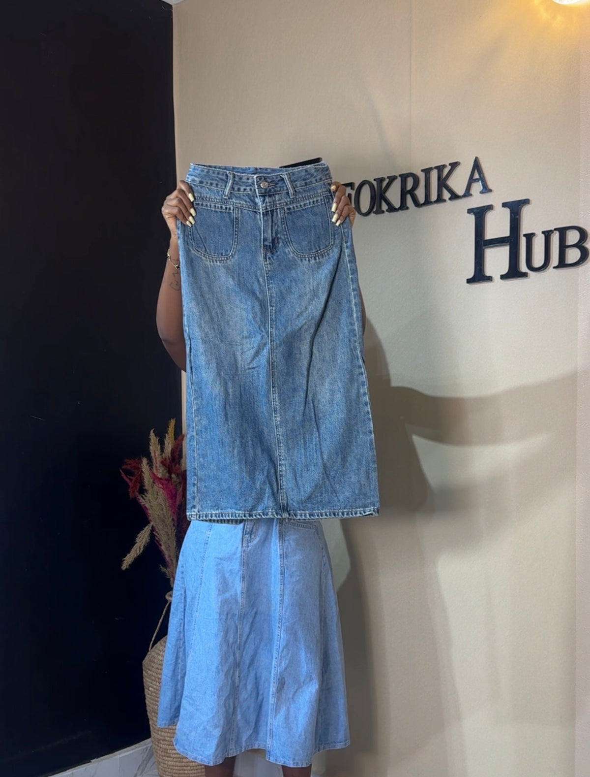 Denim skirt size 4