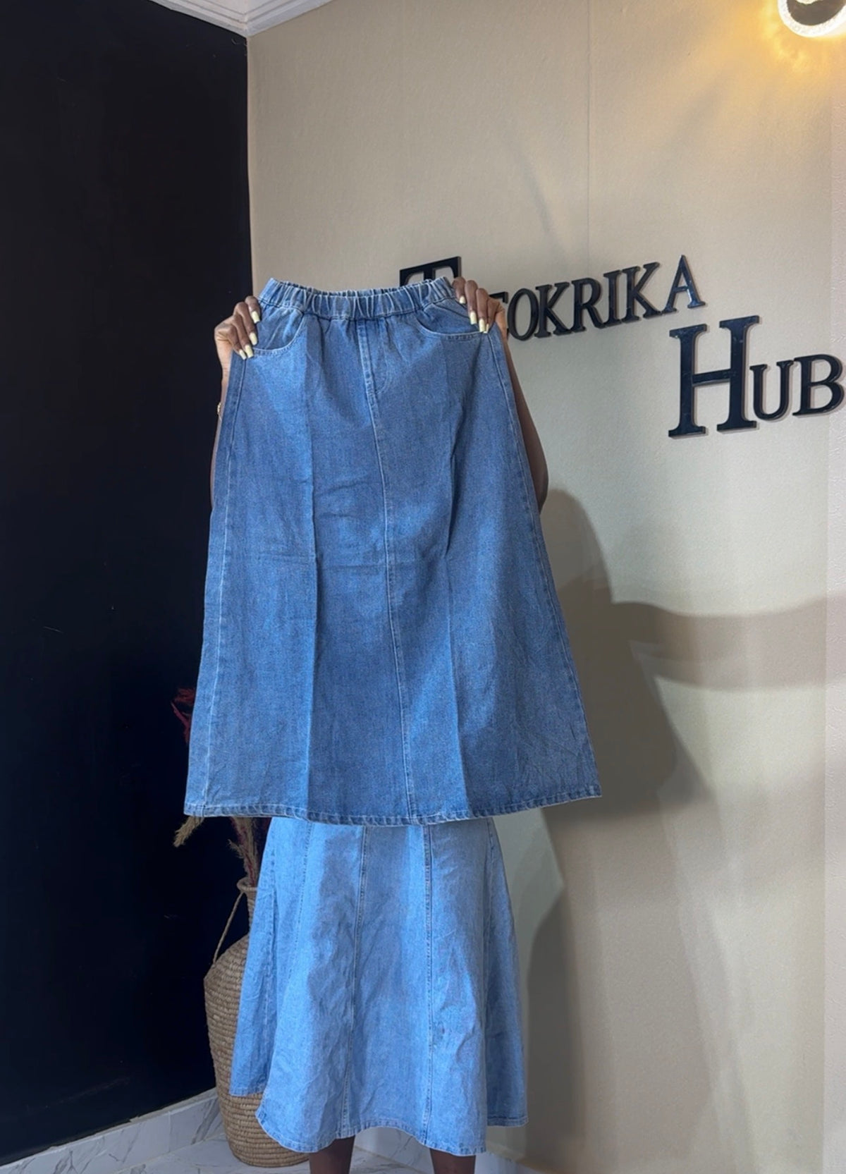 Denim skirt size 8/10