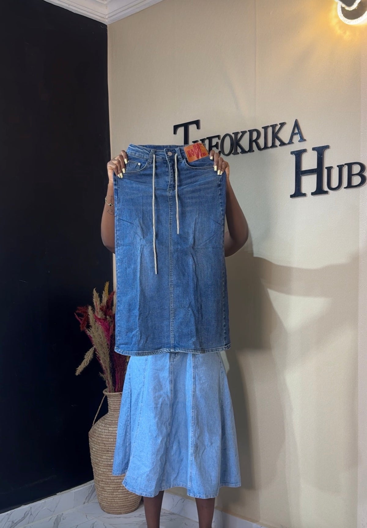 Denim skirt size 8/10