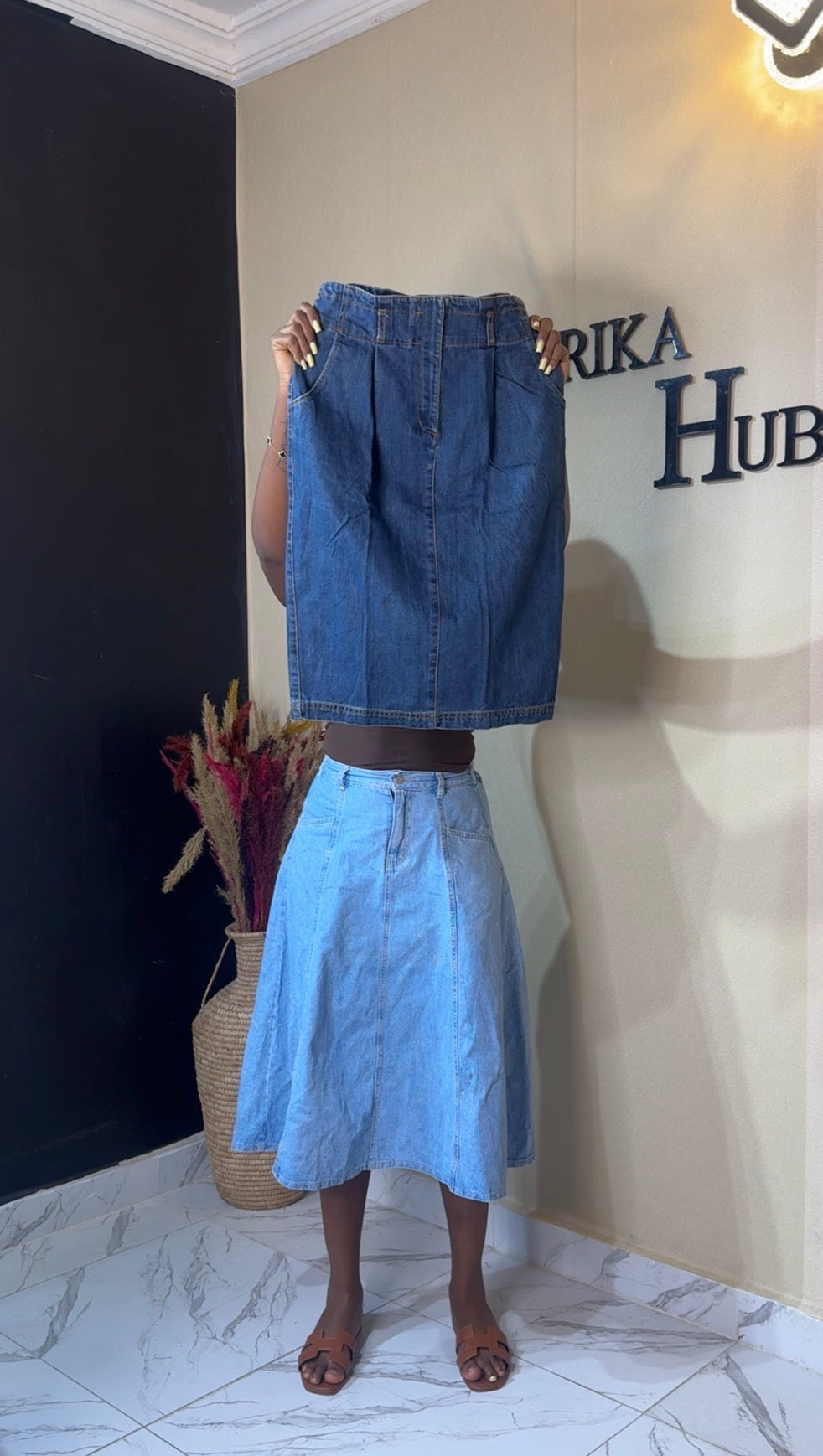 Denim skirt size 4
