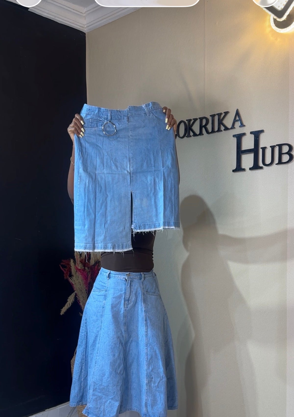 Denim skirt size 10