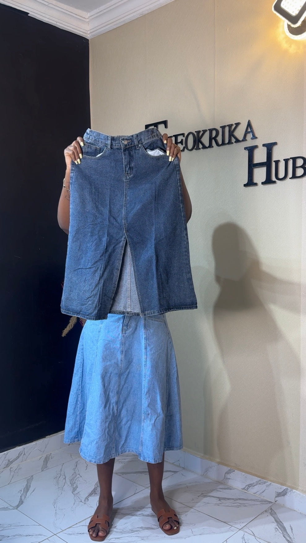 Denim skirt size 6/8