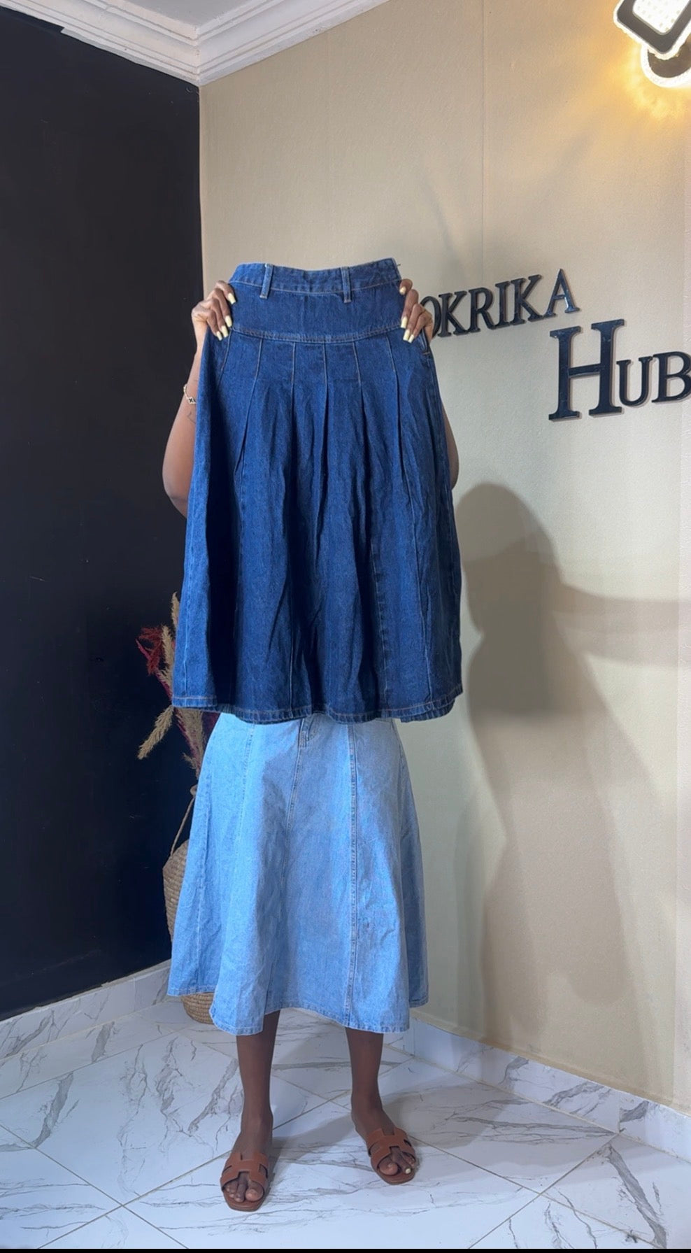 Denim skirt size 6/8