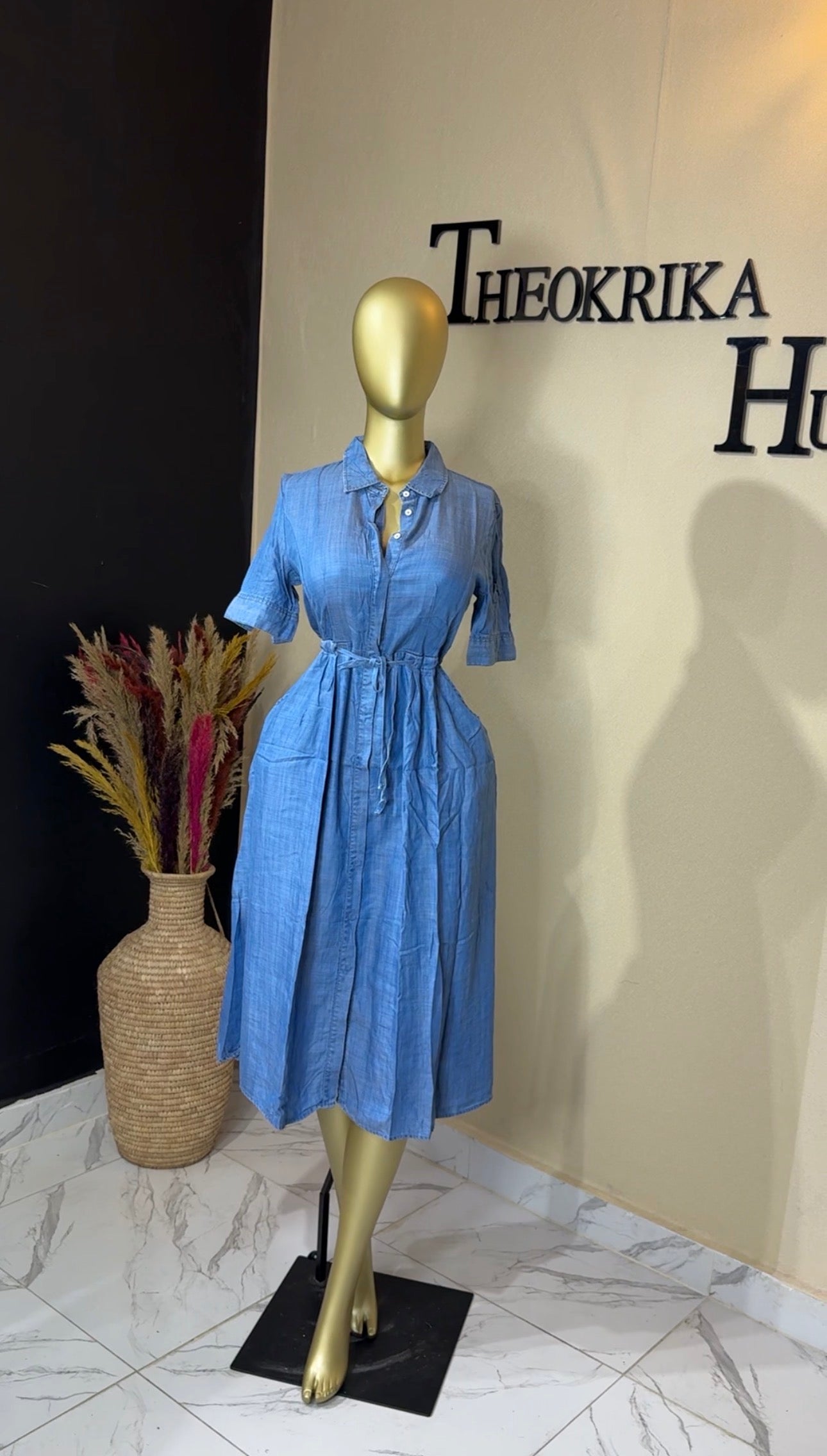 Denim dress size 10/12