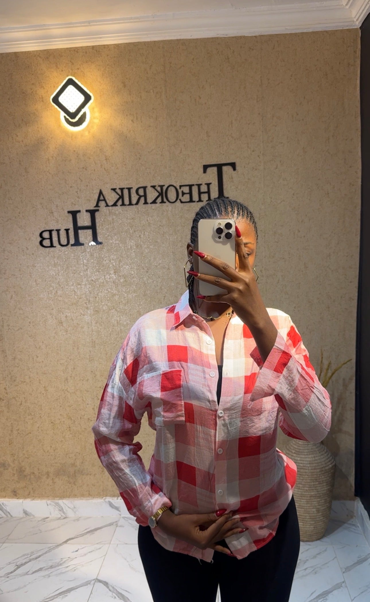 Checkered Shirt size 10