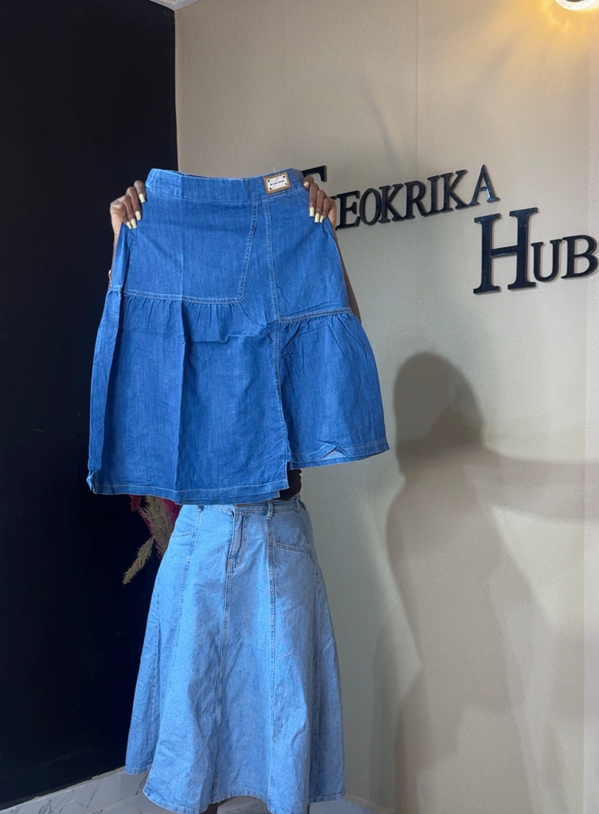 Denim skirt size 10
