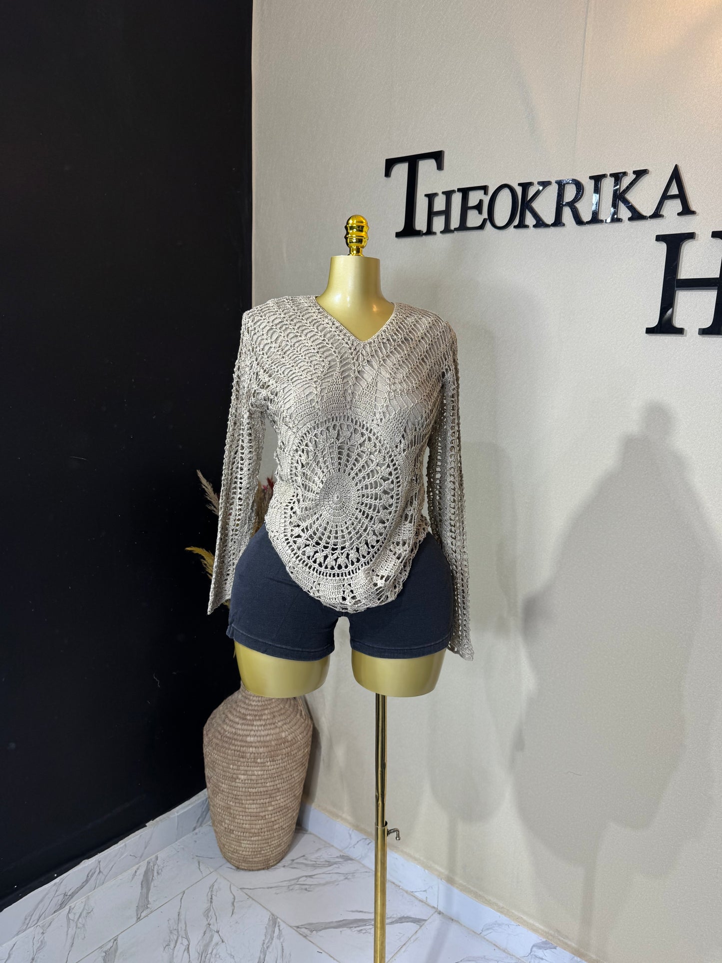 Knitted long sleeve size 10