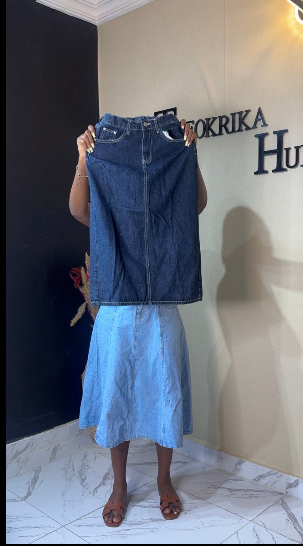 Denim skirt size 6/8