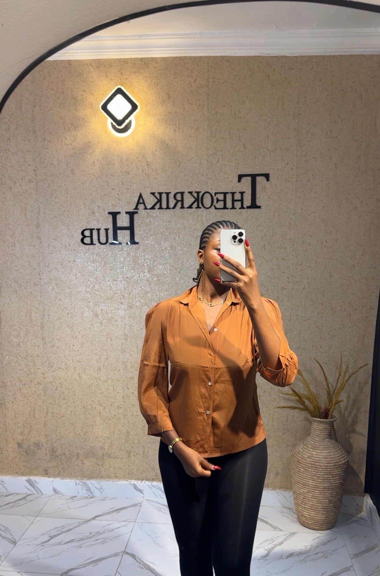 silk Shirt size 6/8