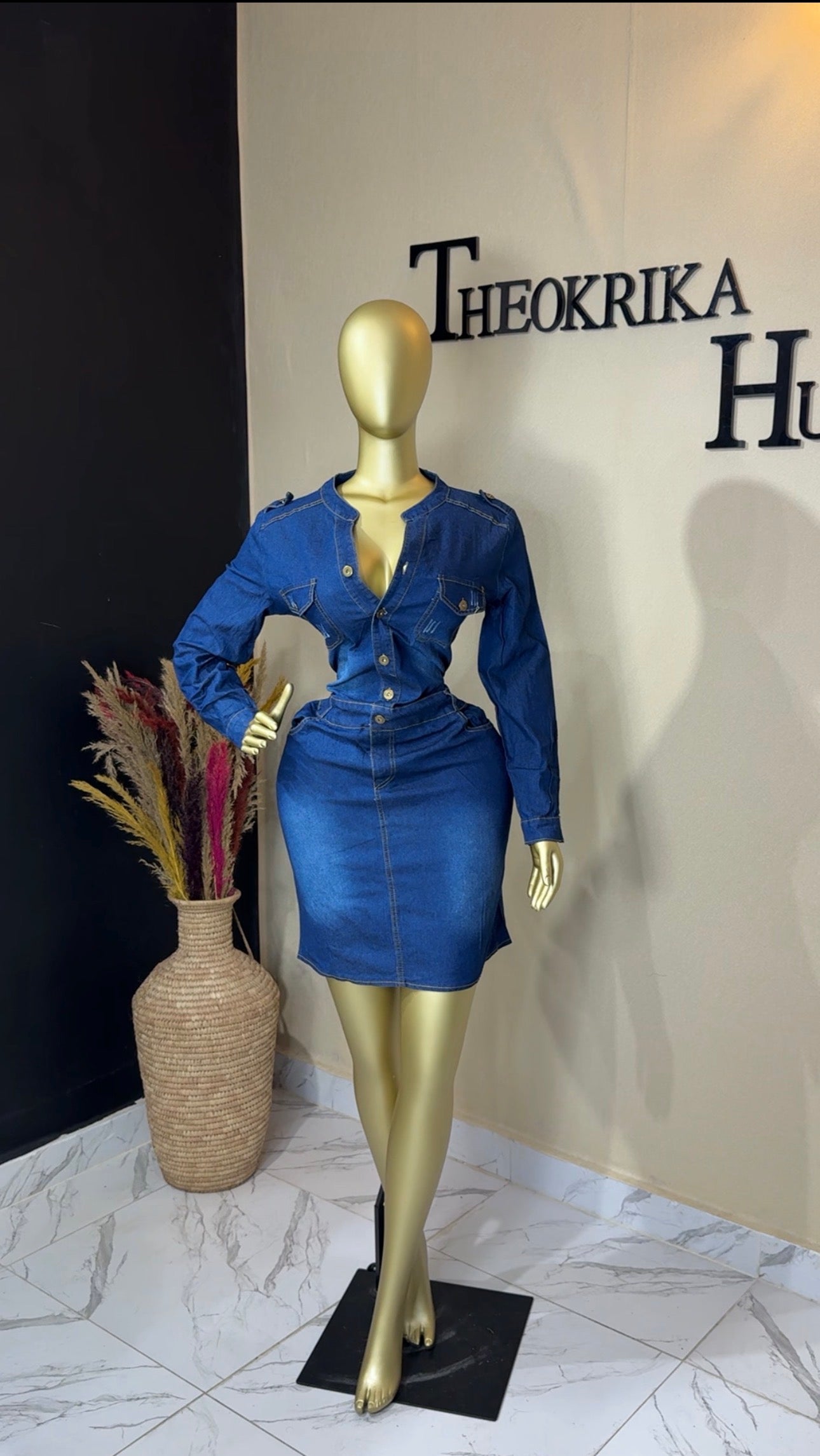 Denim dress size 16