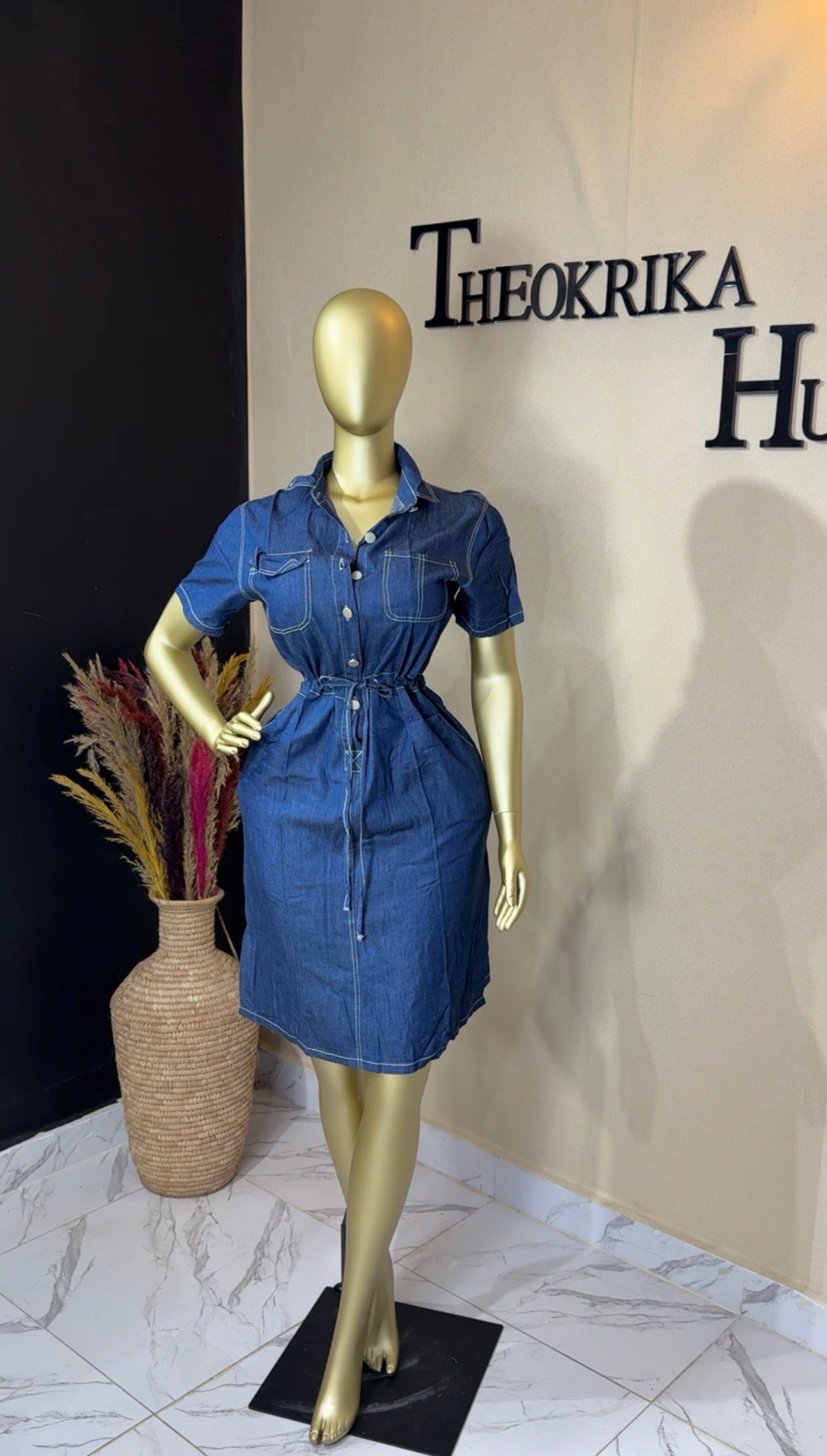 Denim dress size 12/14