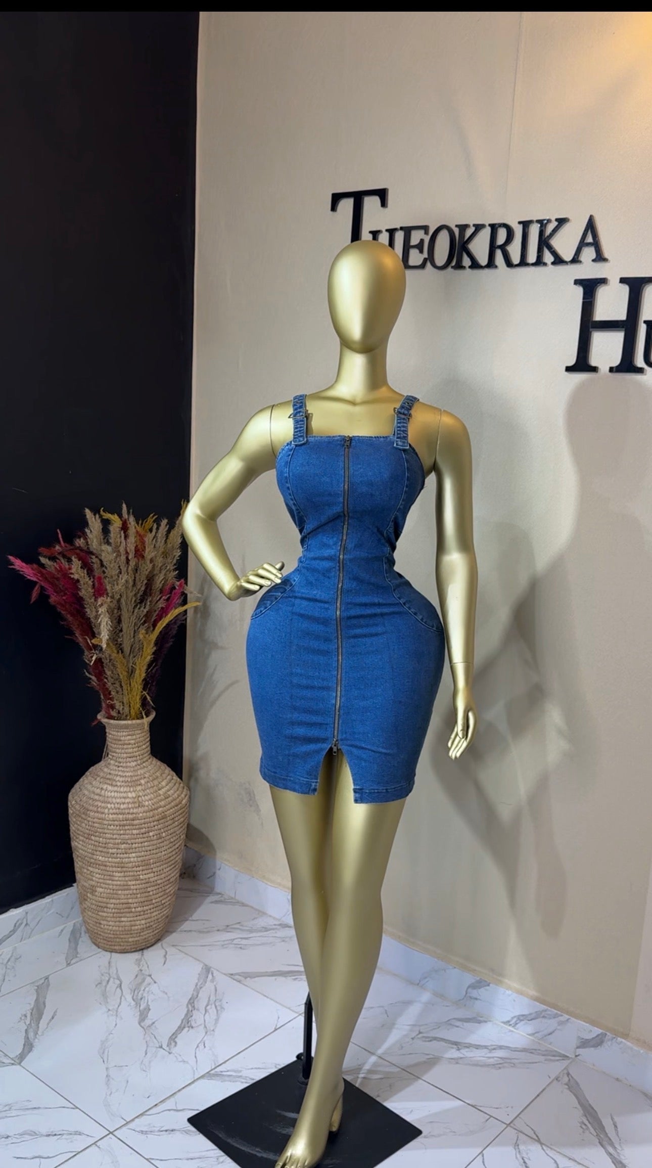 Denim dress size 8/10