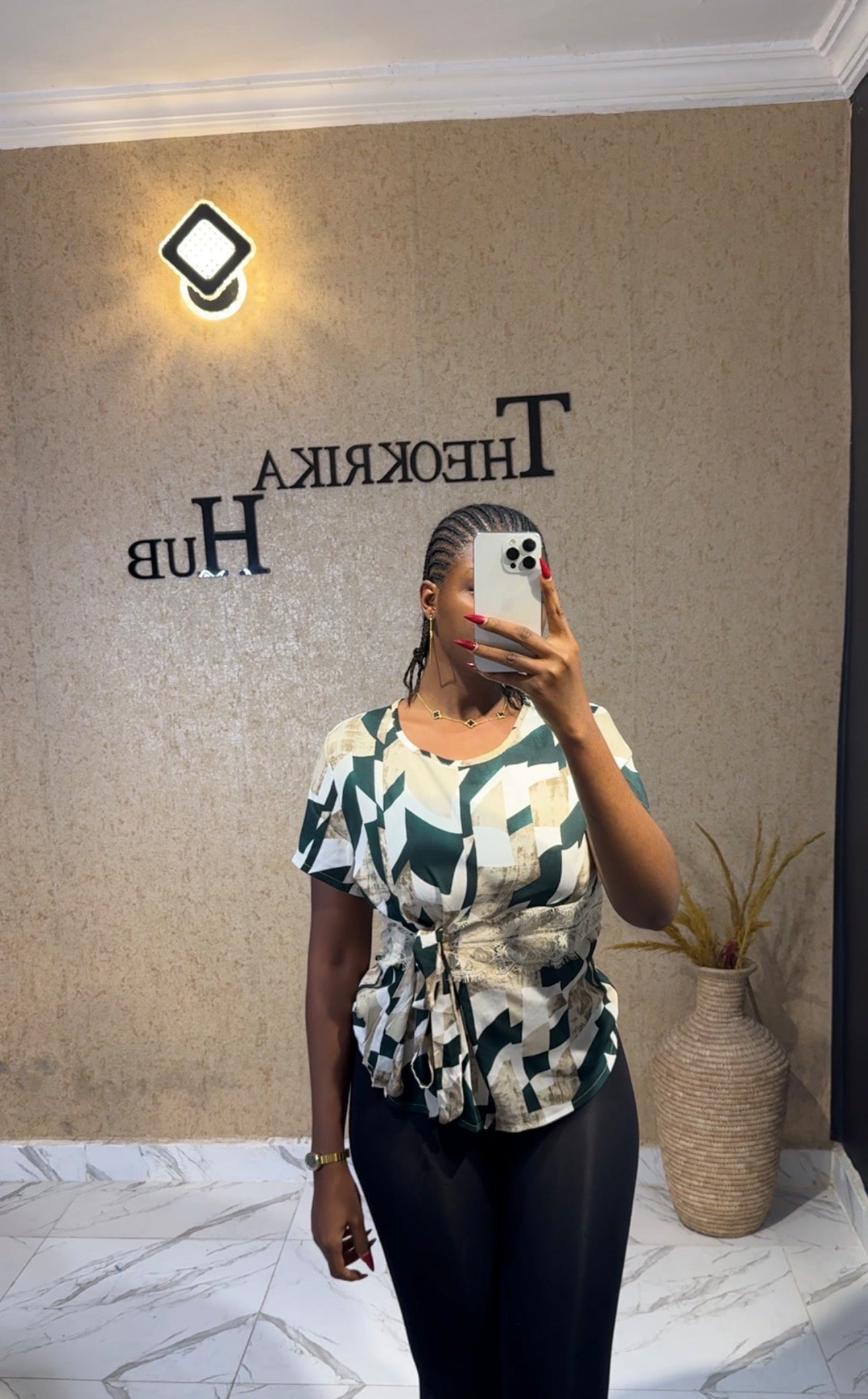Chiffon structured top size 12