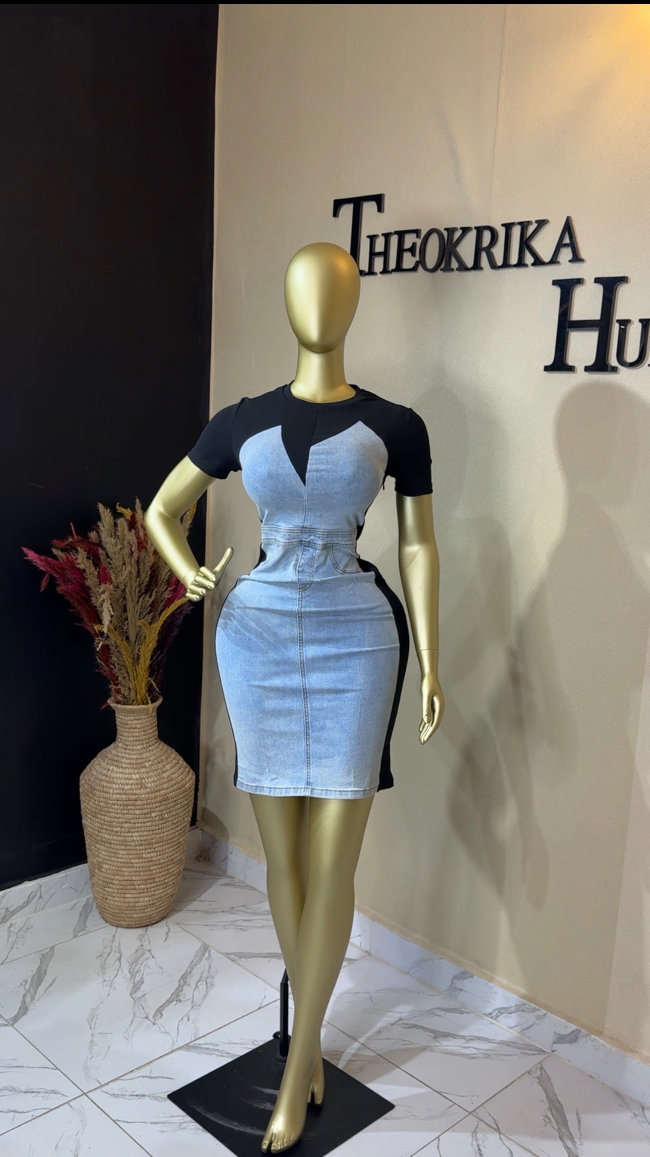 Denim dress size 8/10