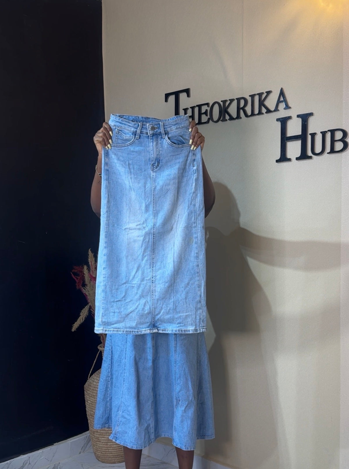 Denim skirt size 6/8