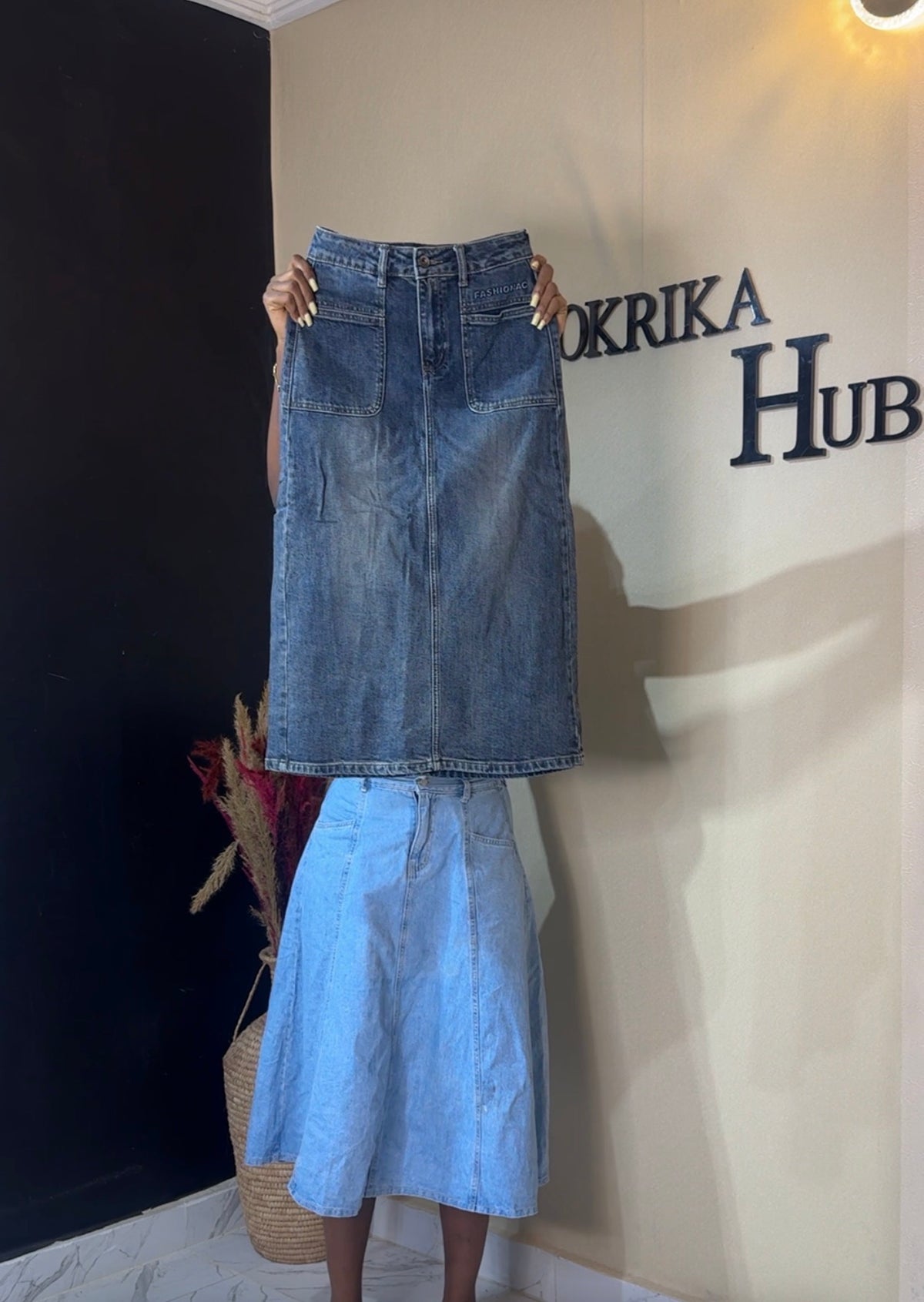 Denim skirt size 6/8
