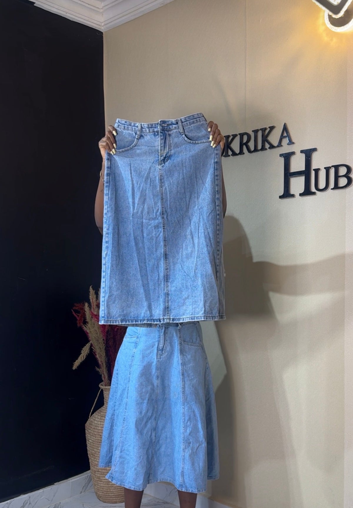 Denim skirt