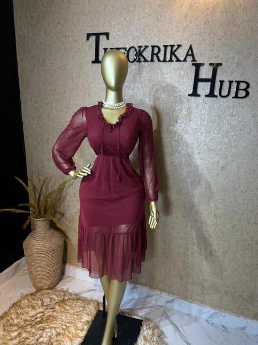 Mesh maxi dress size 8/10