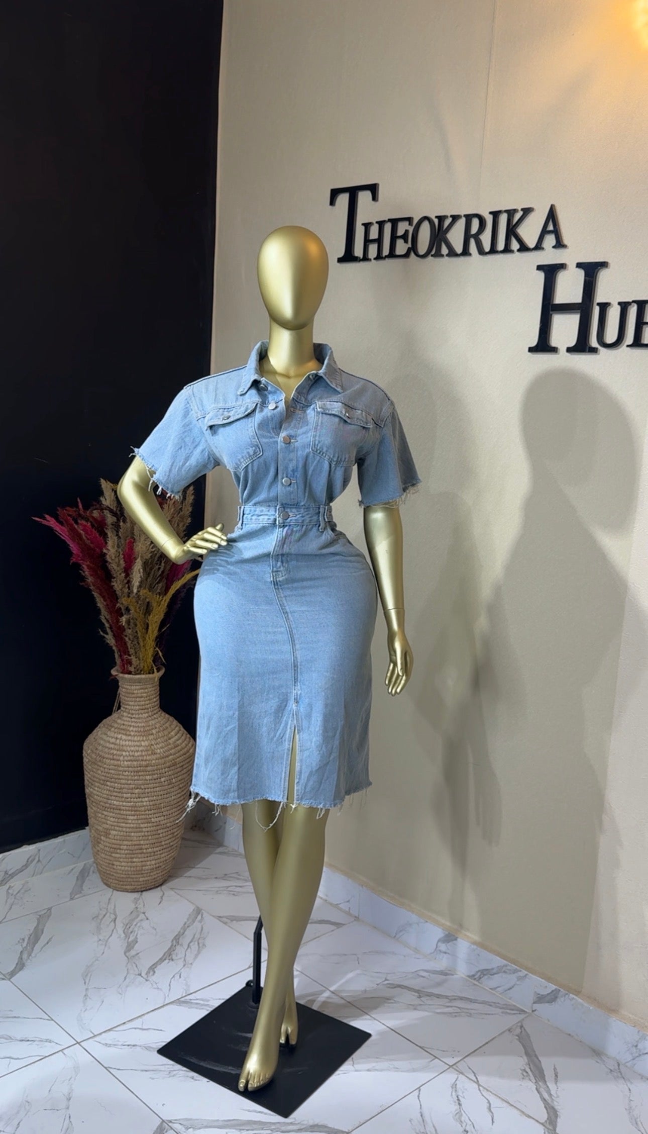 Denim dress size 10