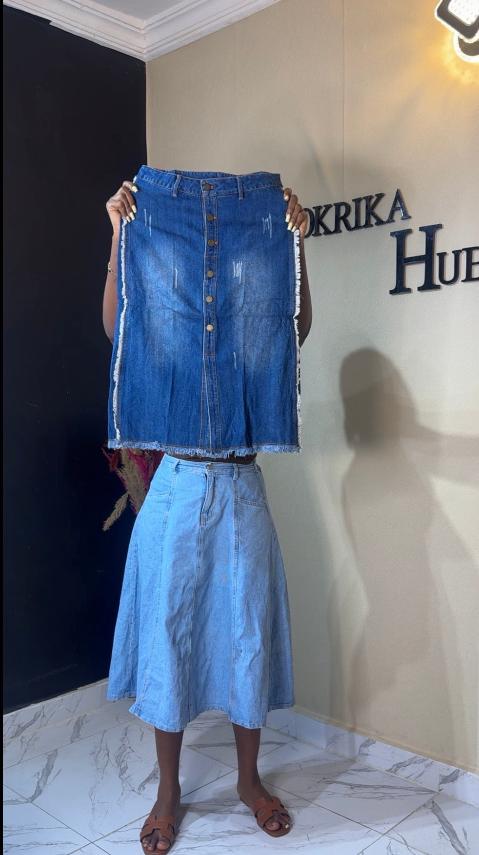 Denim skirt