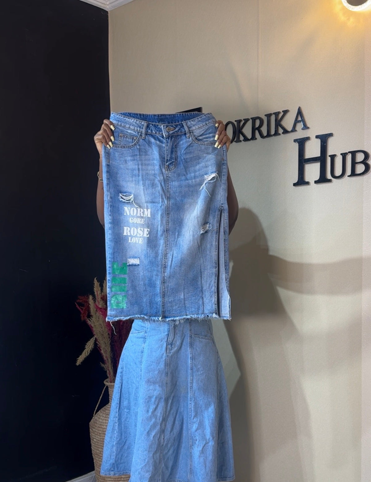 Denim skirt size 12