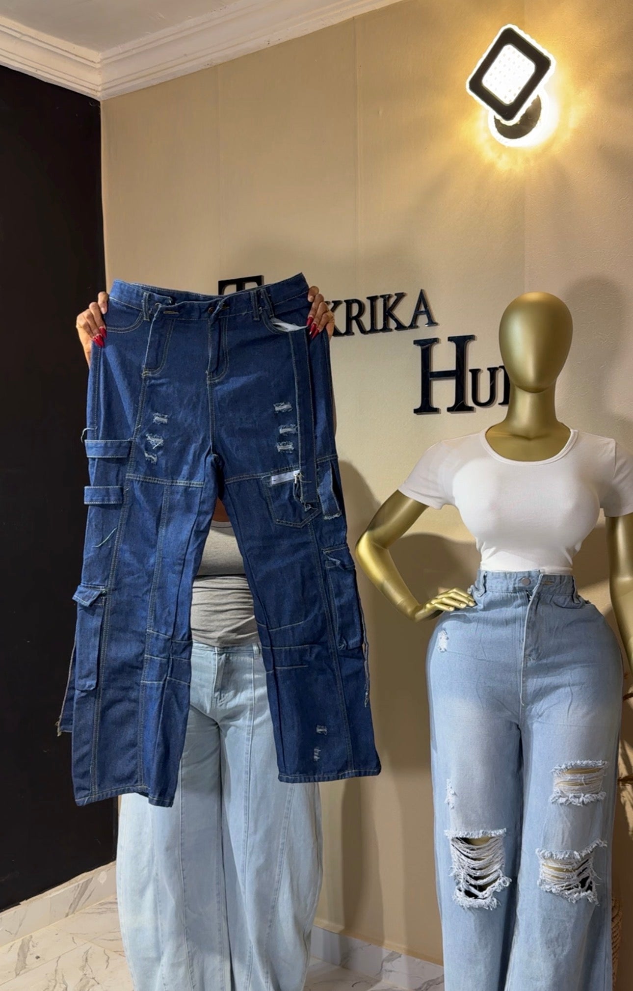 Cargo Boyfriend Jean size 12/1S14 L-44
