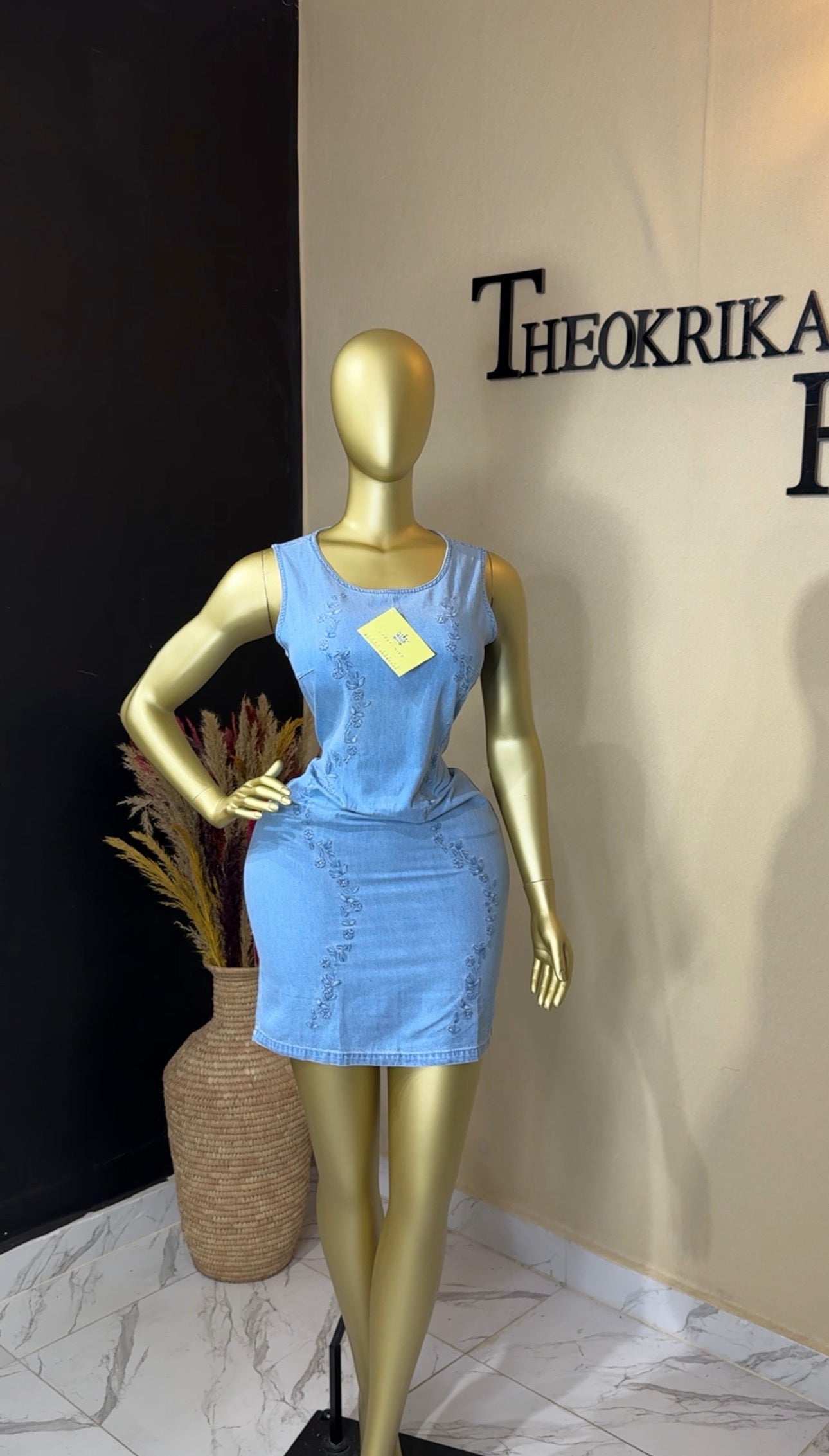 Denim dress size 10