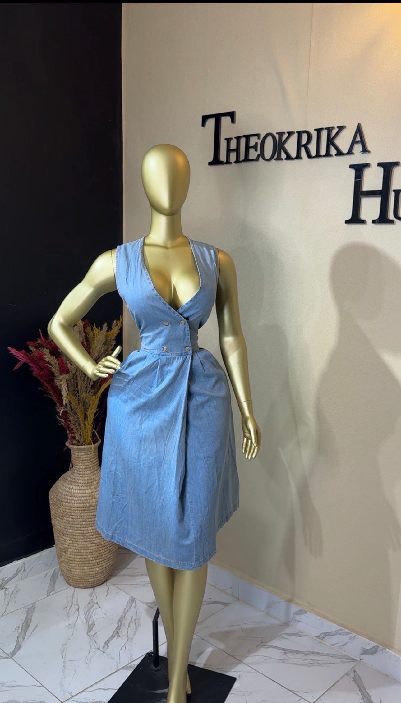 Denim dress size 10