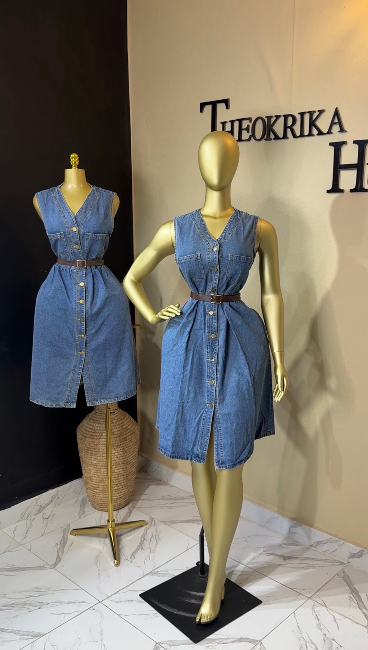 Denim dress