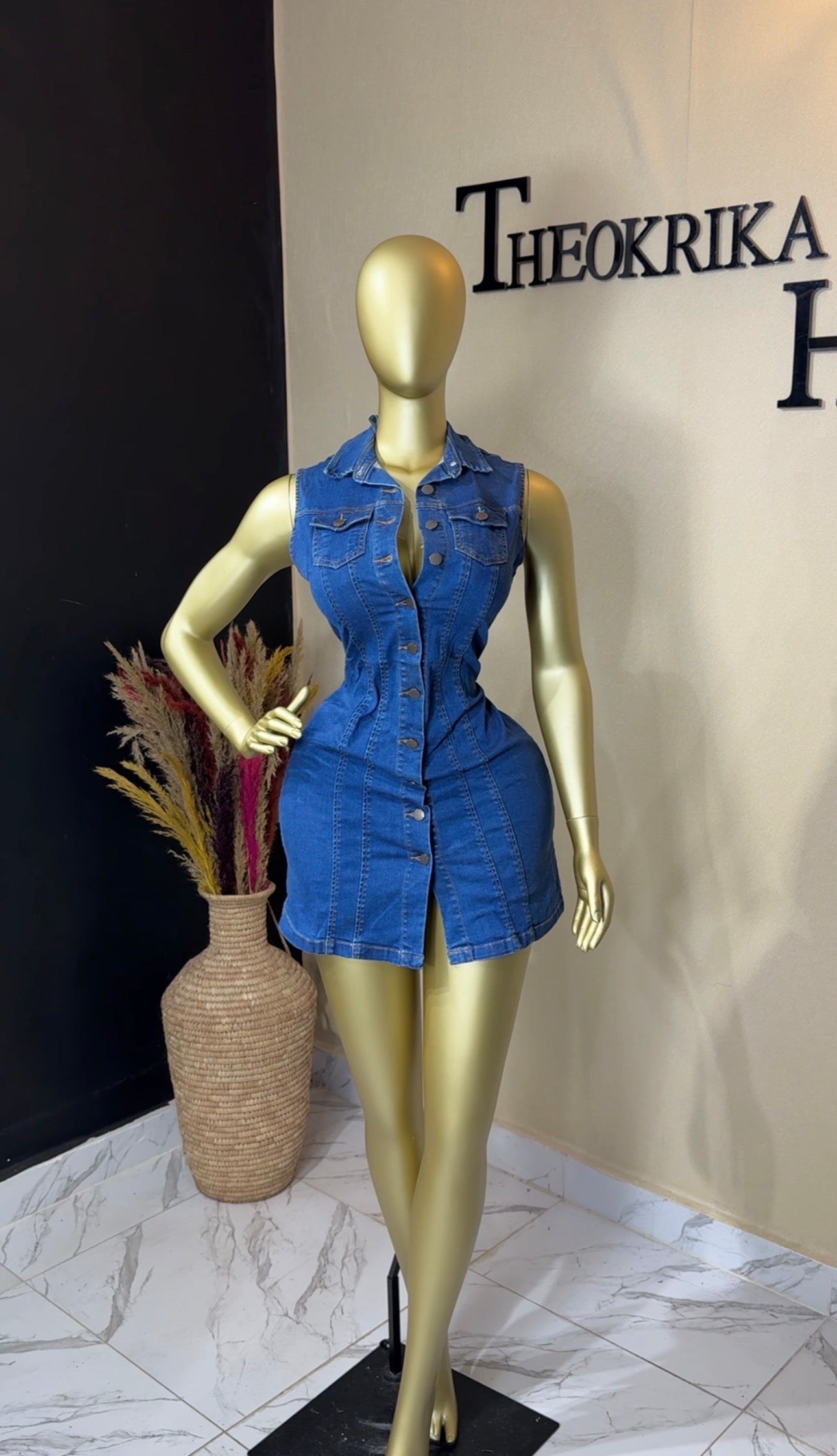 Denim dress size 10