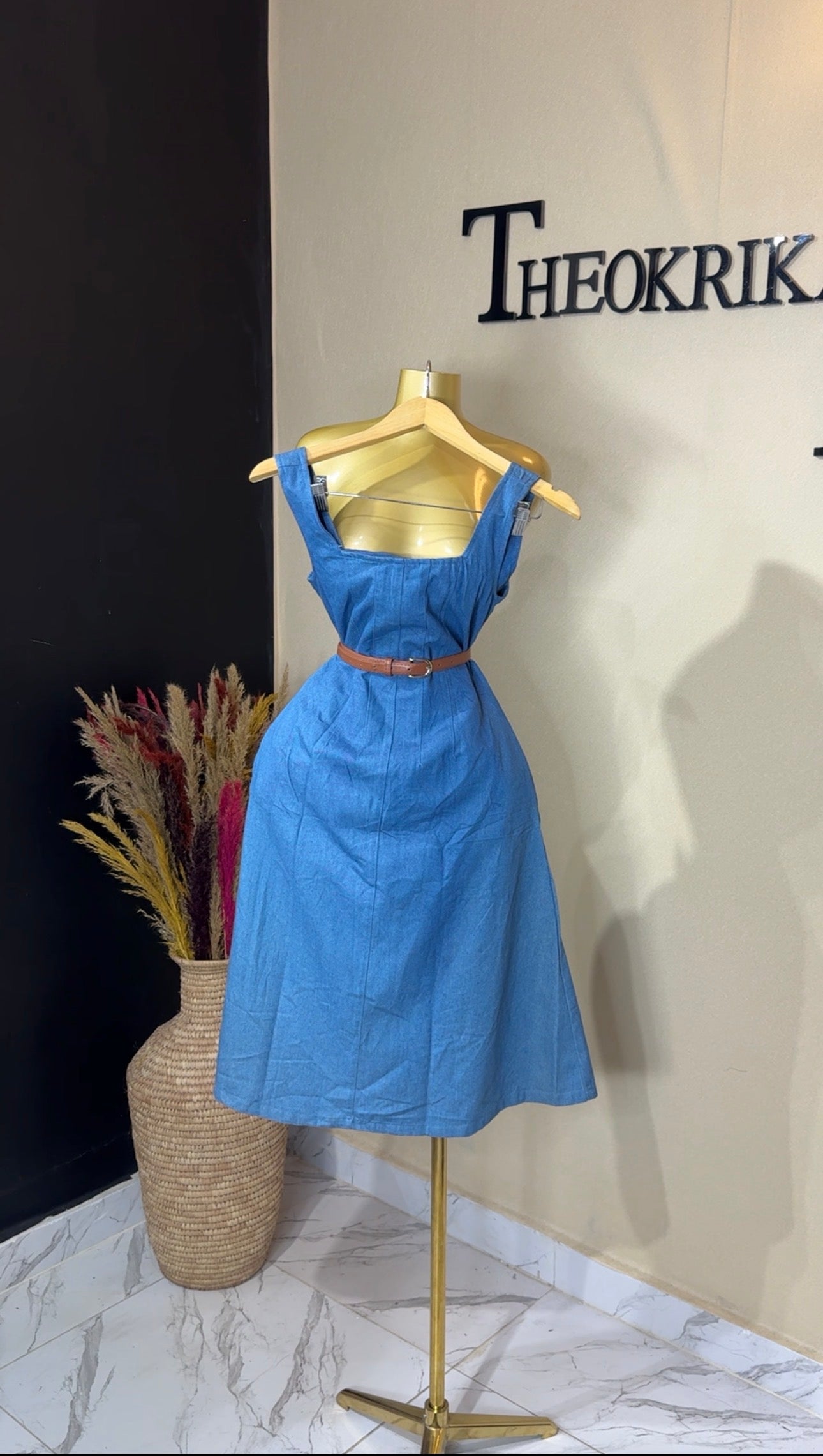 Denim dress size 4/6