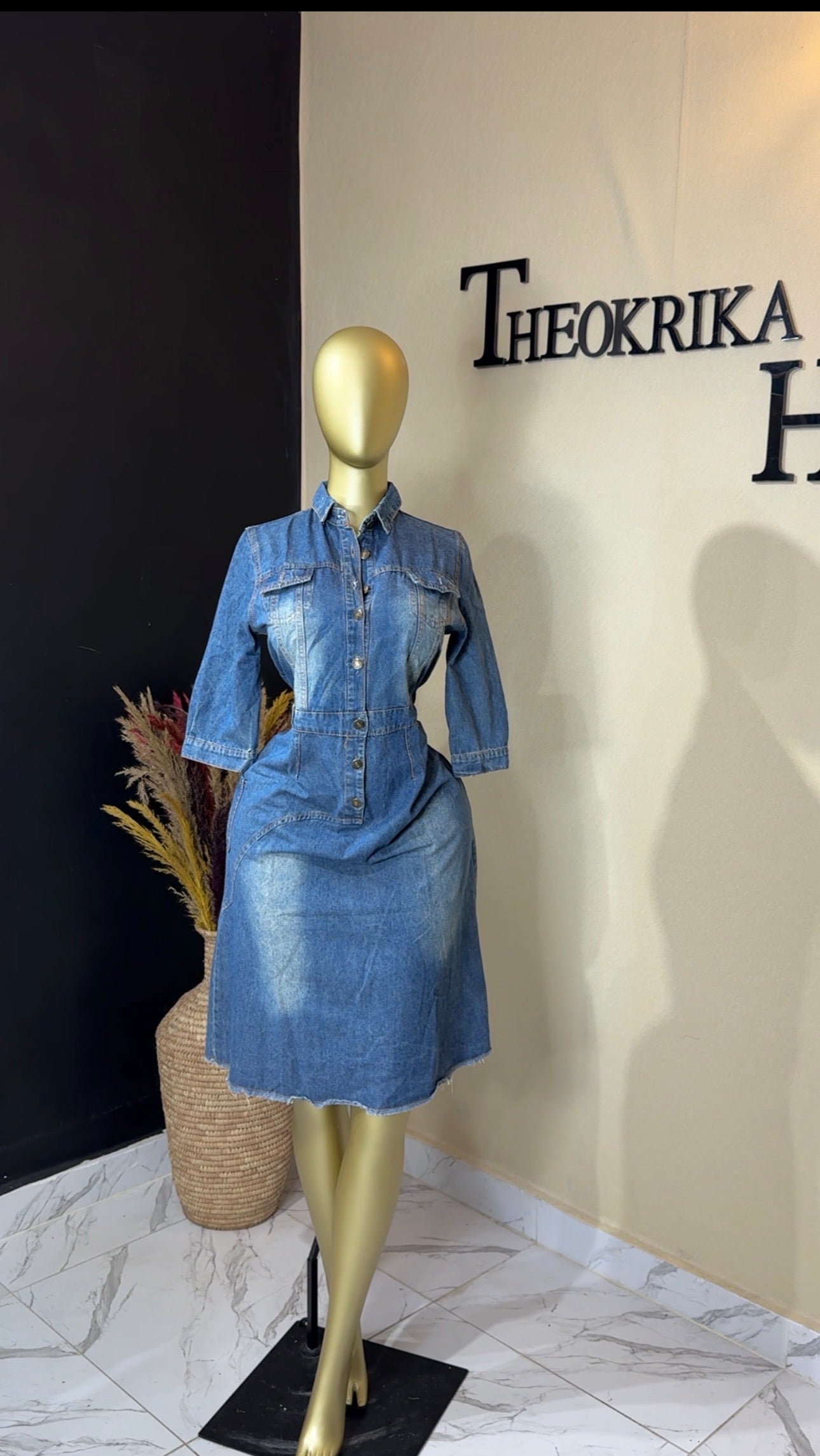 Denim dress size 12