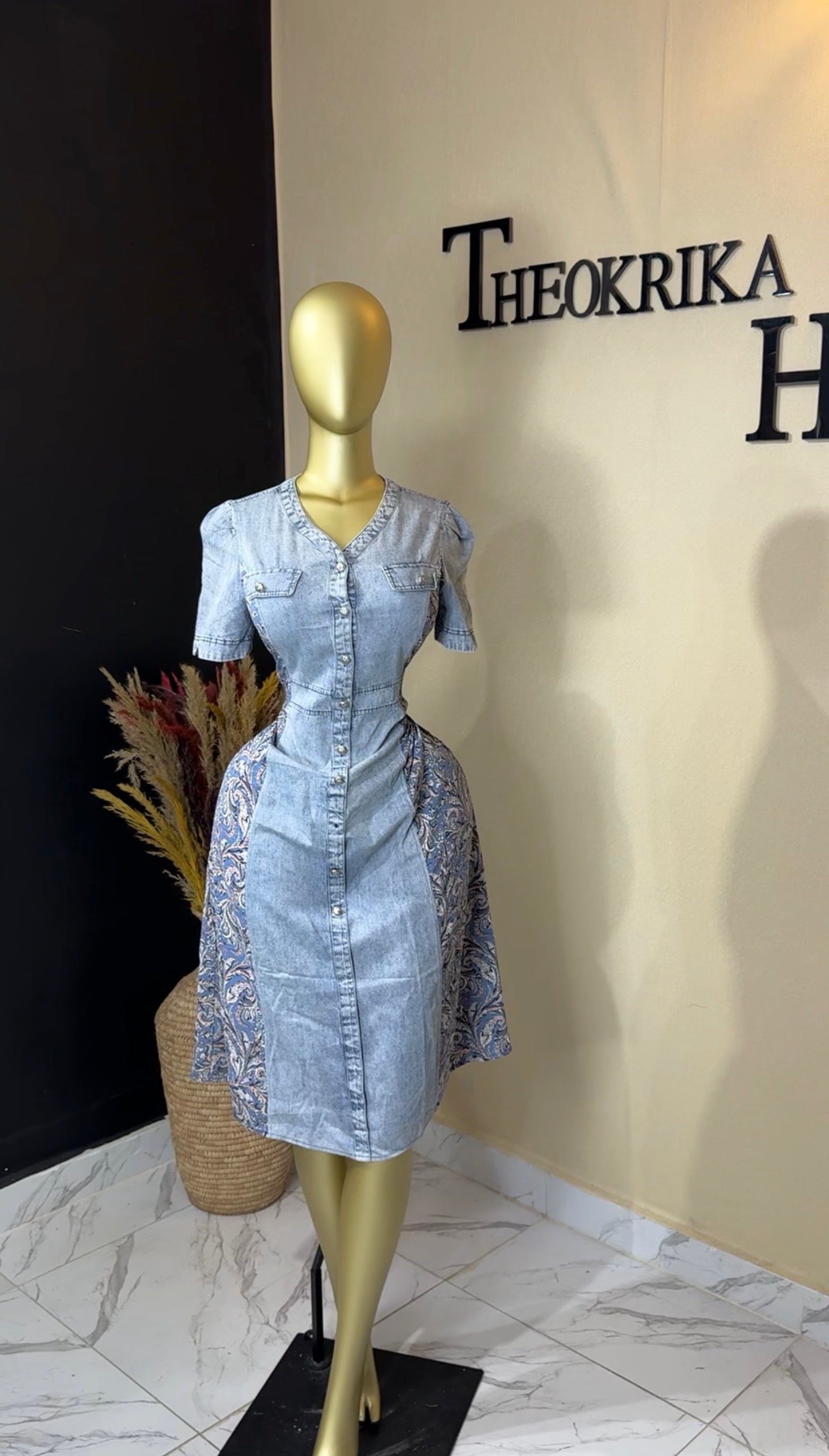 Denim dress size 14/16