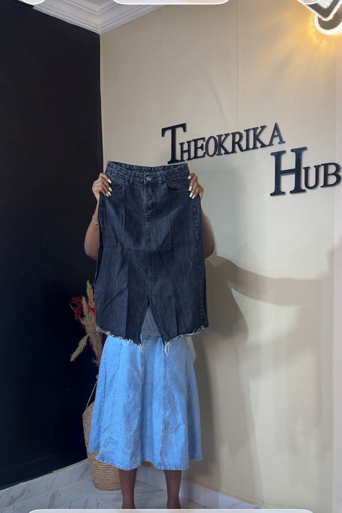 Denim skirt size 8