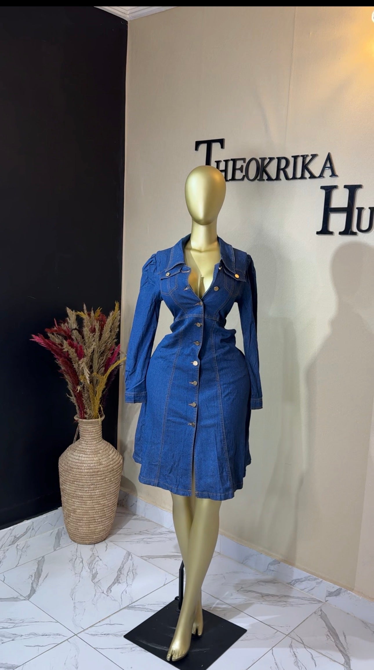 Denim dress size 10