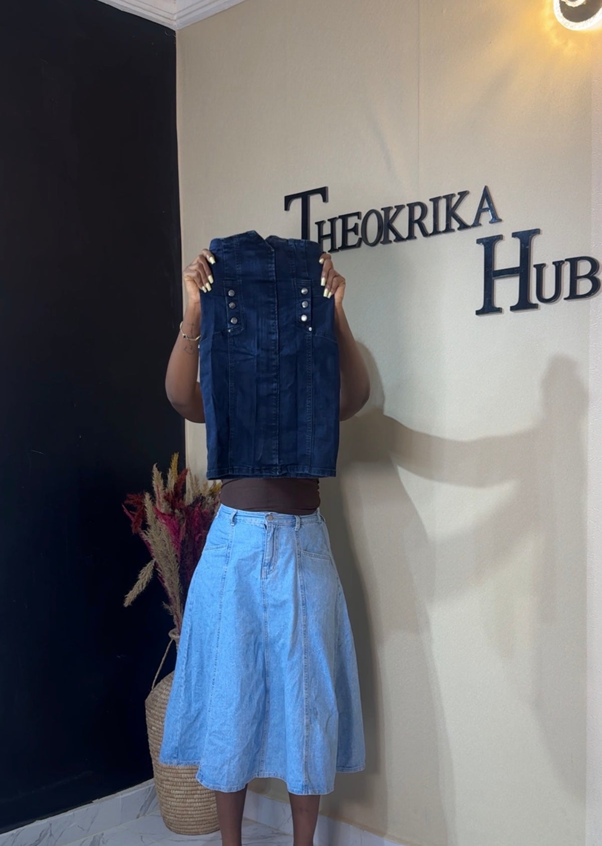 Denim skirt size 4/6