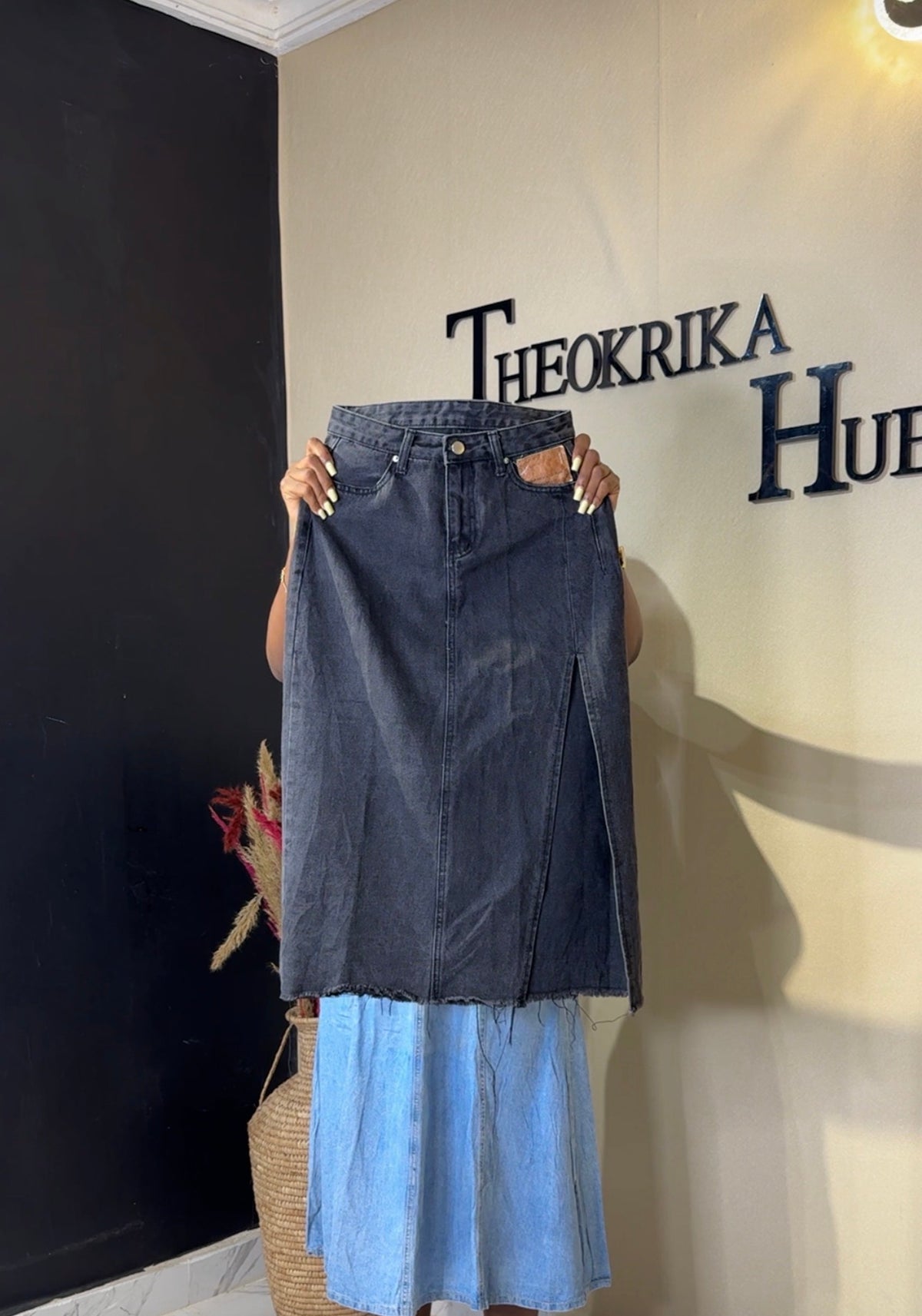 Demin skirt size 8