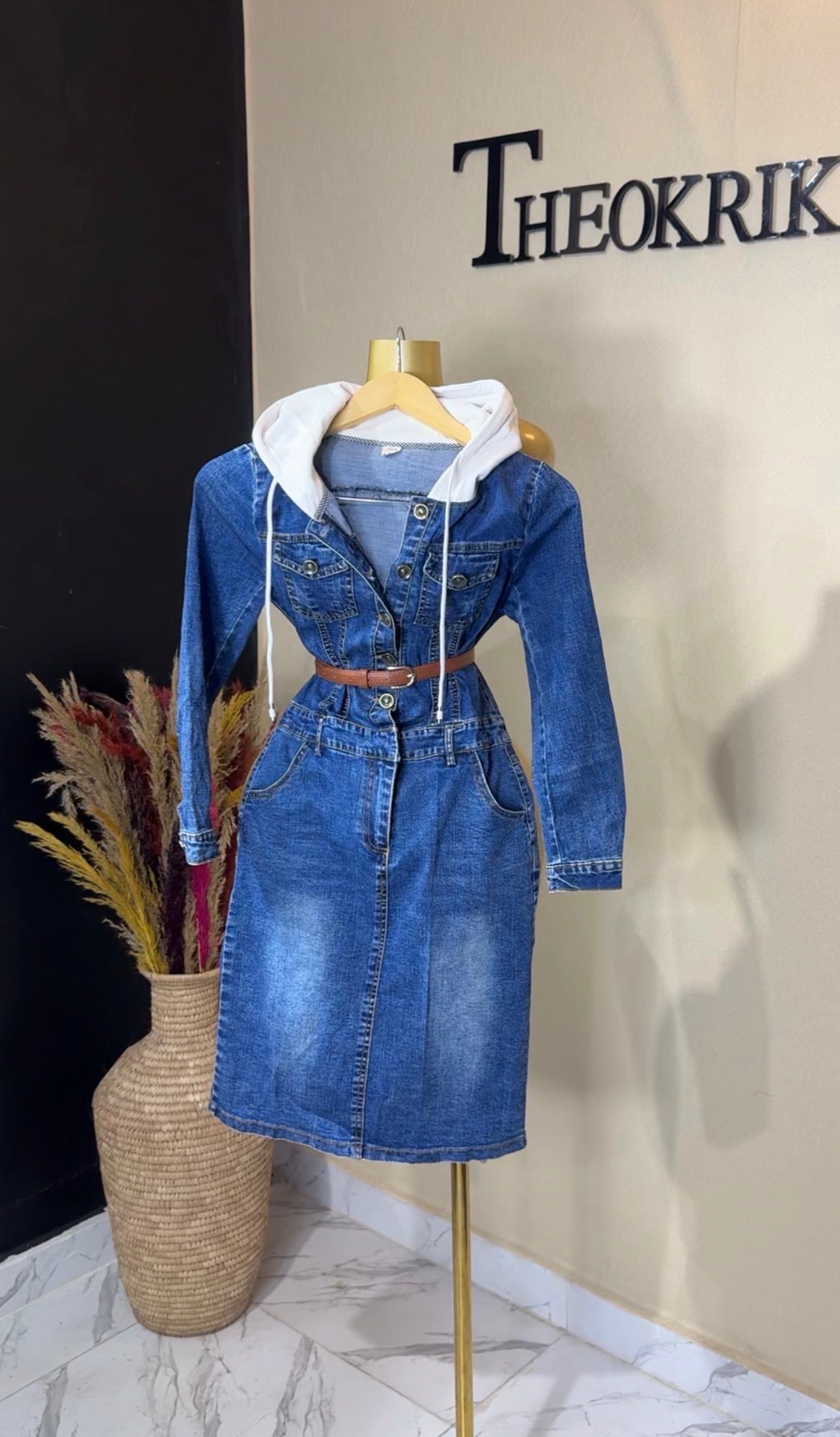 Denim dress size 8