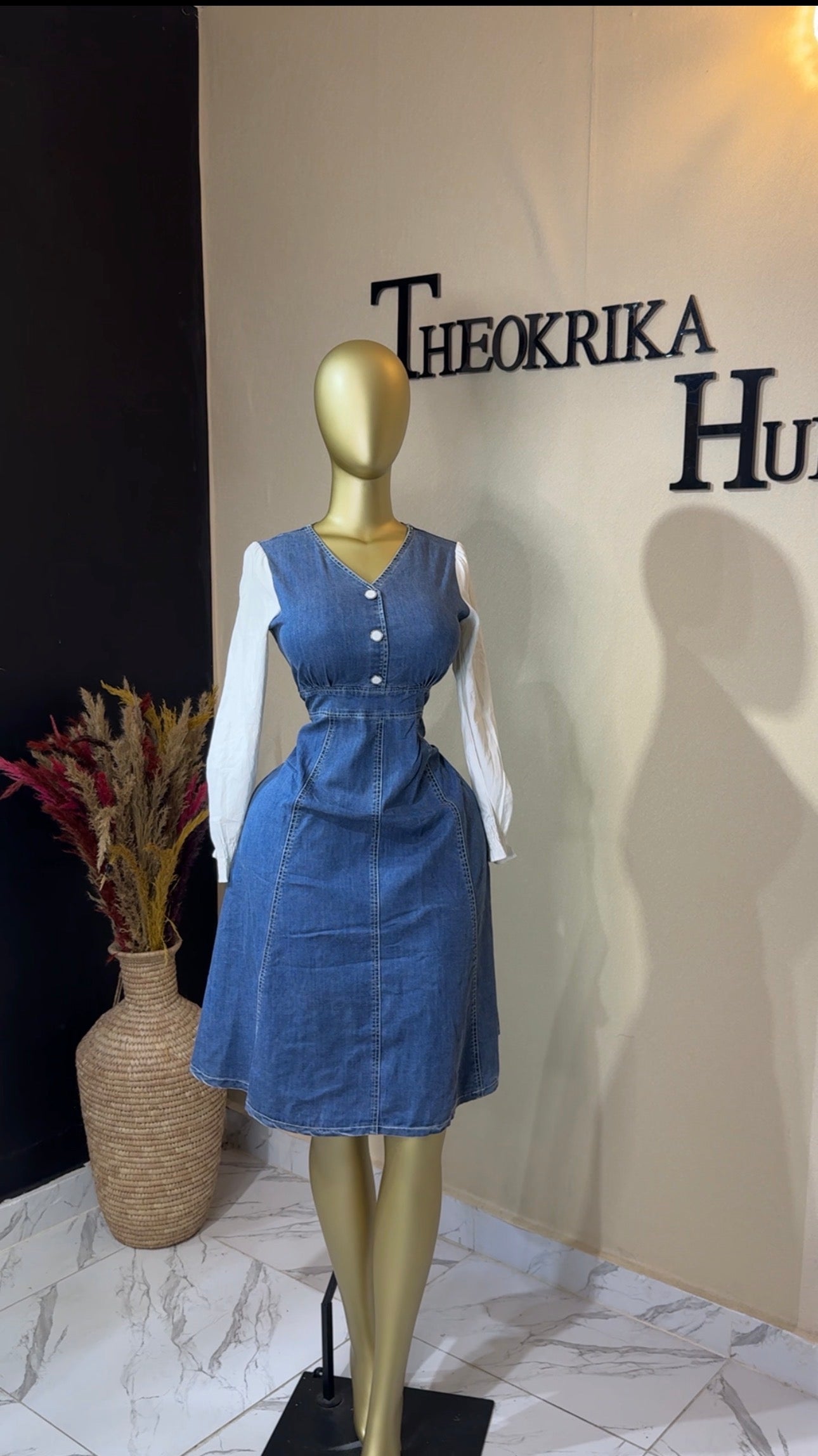 Denim dress size 8